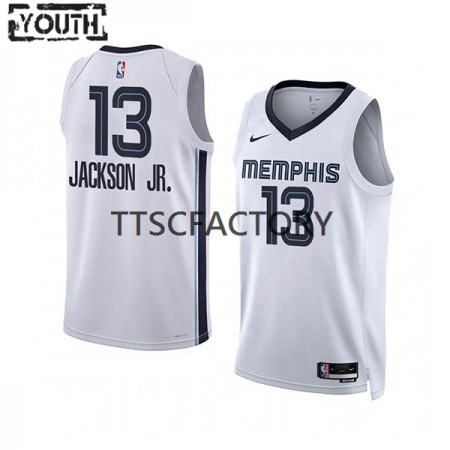 Camiseta Niños NBA Memphis Grizzlies Jaren Jackson Jr. 13 Nike 2022-23 Association Edition Blanco Swingman